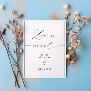 Love is Sweet Candy Buffet Wedding Dessert Sign