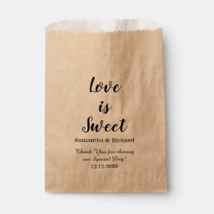 Love Is Sweet Candy Wedding Thank You Favour Bag