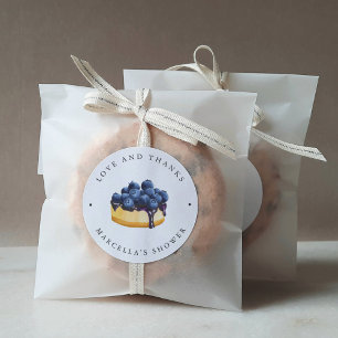 Love Is Sweet (Cheesecake) Bridal Shower Classic Round Sticker