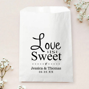Love Is Sweet! Custom Wedding Favour Bags