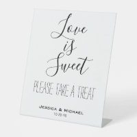 Love is sweet custom wedding favour candy buffet 