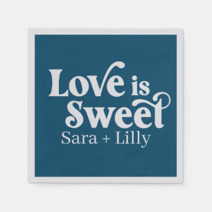 Love is Sweet Custom Wedding Napkins
