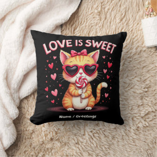 Love Is Sweet Delicious Moments Filled with Choco Cushion