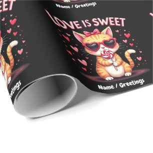 Love Is Sweet Delicious Moments Filled with Choco Wrapping Paper