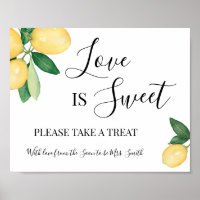 Love is Sweet Dessert Table Shower Wedding Lemons