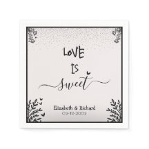 Love is sweet elegant fun script wedding