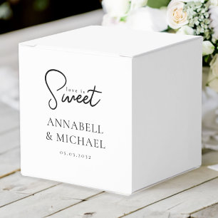 Love is Sweet! Elegant, Simpel, Wedding Favour Box