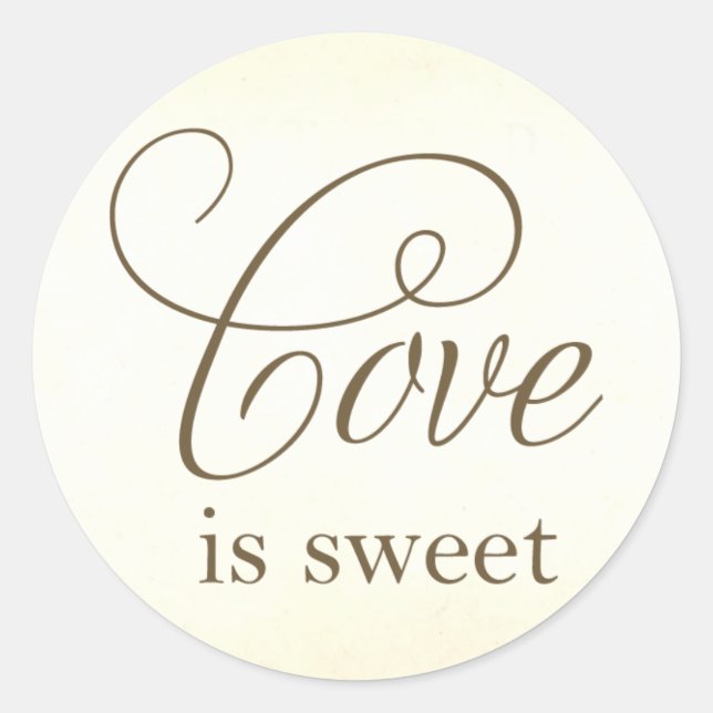 love is sweet favour labels (Front)