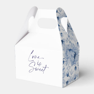 "Love is Sweet" Floral Wedding Favour Box