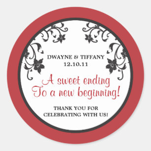 Love is Sweet - Flowers Classic Round Sticker