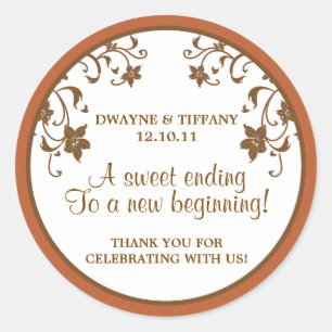 Love is Sweet - Flowers Classic Round Sticker