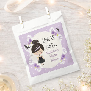 Love is Sweet Gothic Bridal Shower Favors Favour Bag