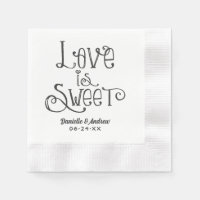 Love is Sweet Handwritten Wedding