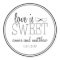 Love Is Sweet Labels (Black / Grey)