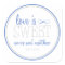 Love Is Sweet Labels (Blue / Silver)