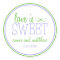 Love Is Sweet Labels (Violet / Mint Green)