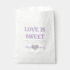 Love Is Sweet Lavender and Grey Wedding Bags