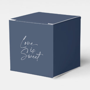 "Love is Sweet" Minimalist Wedding Favour Box