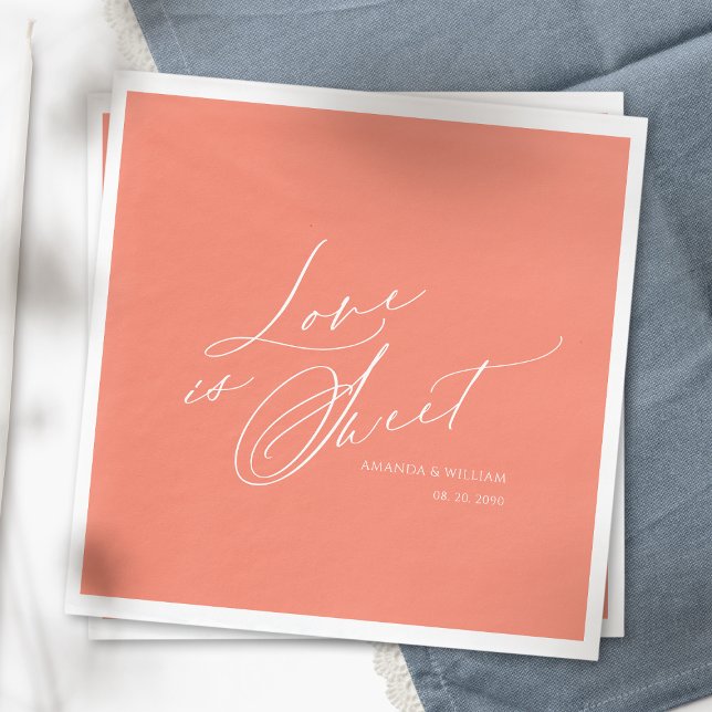 Love is Sweet Napkin – Elegant Wedding (Creator Uploaded)
