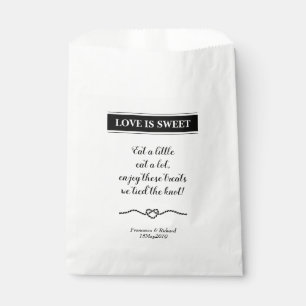 Love Is Sweet Nautical Wedding Favour Bag