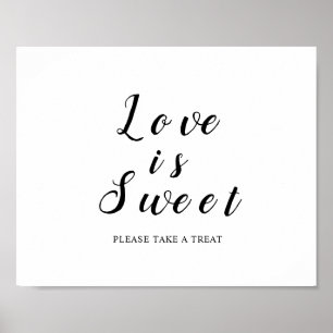 Love is Sweet Please Take a Treat Sign