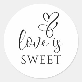  "Love Is Sweet" Sticker – Charming and Heartfelt 