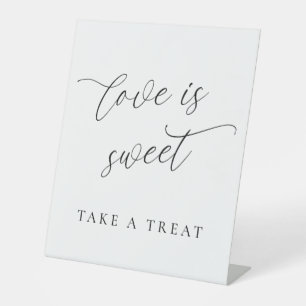 Love Is Sweet Tabletop Pedestal Sign – Dessert