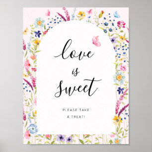 Love is Sweet, Take a Treat Bridal Shower Sign