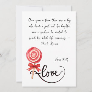 Love is sweet valentine xoxo  invitation
