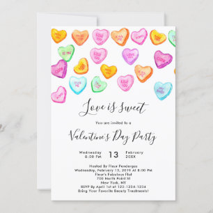 Love Is Sweet Valentine's Day Party Invitation