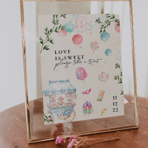 Love Is Sweet   Wedding Dessert Sign