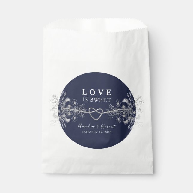 Love is Sweet Wedding Favour Bag (Front)