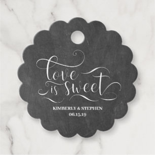 Love is Sweet Wedding Favour Tags