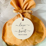 Love is Sweet Wedding Gift Tag, Favour Tag<br><div class="desc">These are the perfect little gift tags for your wedding welcome bags or favours. You can customise front and back text,  as well as change the colours.</div>