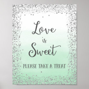 Love is Sweet Wedding Poster Print