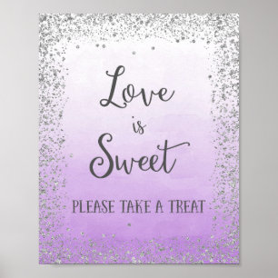 Love is Sweet Wedding Poster Print