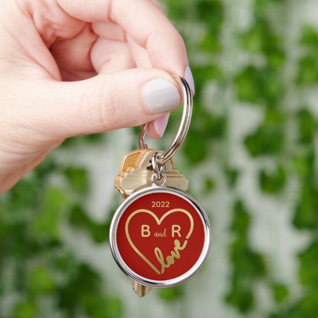 Love IS the Answer for Valentine’s Day     Key Ring (Hand)