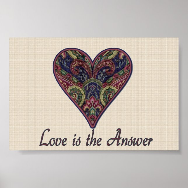 LOVE is the Answer Poster (Front)