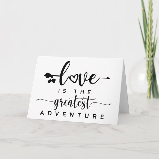 Love is the Greatest Adventure Card (Front)
