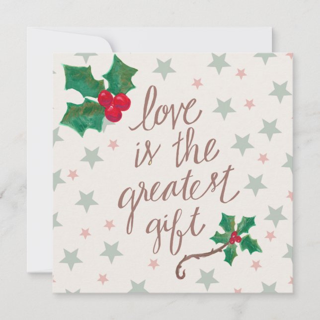 Love is the Greatest Gift Christmas Card (Front)