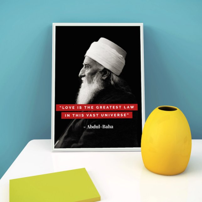 "Love is the Greatest Law" Bahai Typography Poster (Creator Uploaded)