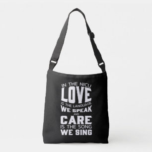 Love Is the Language, Care Is the Song – Heartfelt Crossbody Bag