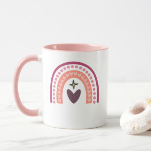 Love Is the Whole Vibe Retro Rainbow Coffee Mug