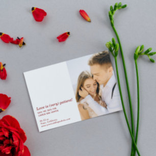 Love Is Very Patient Modern Wedding Save The Date