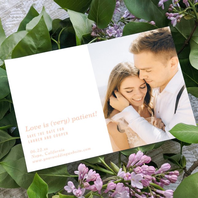 Love Is Very Patient Modern Wedding Save The Dates (Creator Uploaded)
