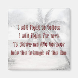Love is War Hillsong Lyrics Magnet