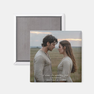 Love is when two souls recognize each other magnet