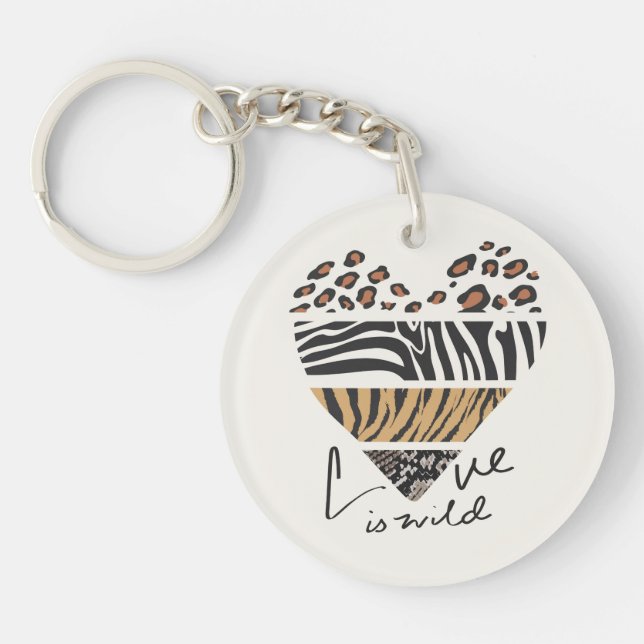 Love is Wild Key Ring (Front)