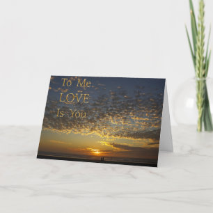 love is you, anniversary card