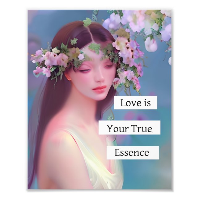 Love is Your True Essence | Fairy Like Angelic  Photo Print (Front)